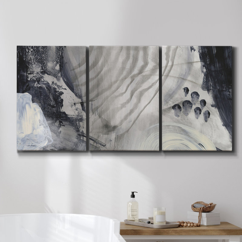 Caprock Canyon - 3 impressions sur toile tendue, H 36 po x l 72 po x P 2 po