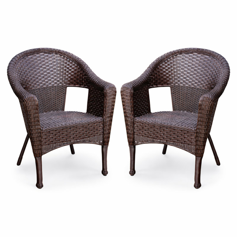 Kentwood Wicker Outdoor Lounge Chair, Espresso