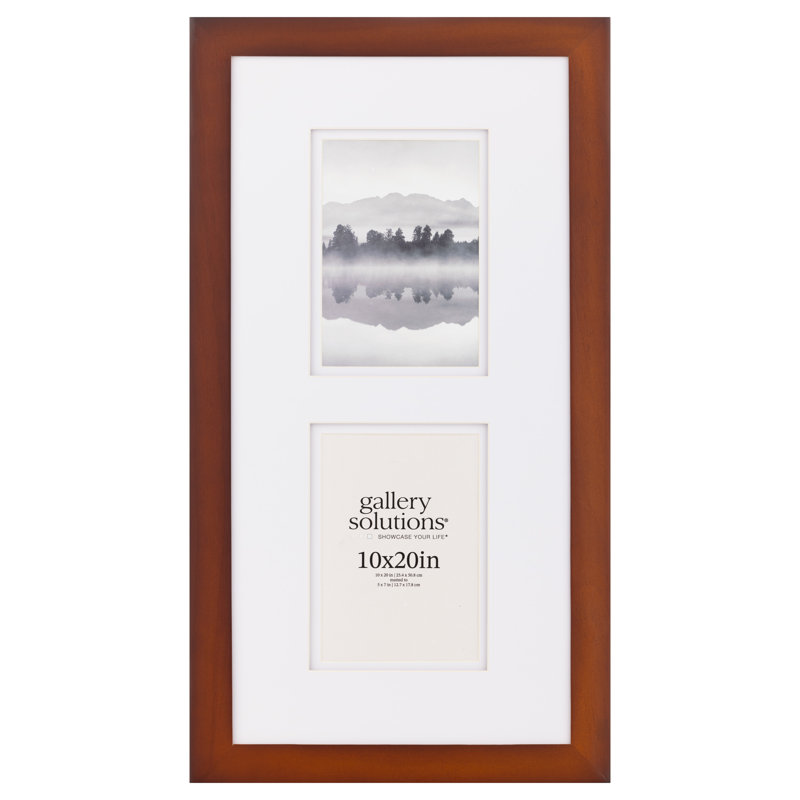 Arindra Double Photo  5x7 Collage Picture Frame, Brown