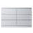 Carlton 6 Drawer Double Dresser - 3+3 Configuration, Scratch-Resistant, Handleless Design, Matte Finish. -39703027