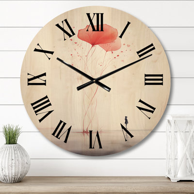 Horloge murale en bois massif Stoneville