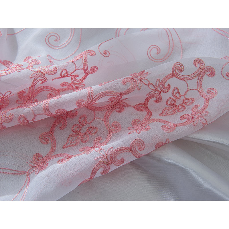 Colbert Semi Sheer Curtain Single Panel, Blush