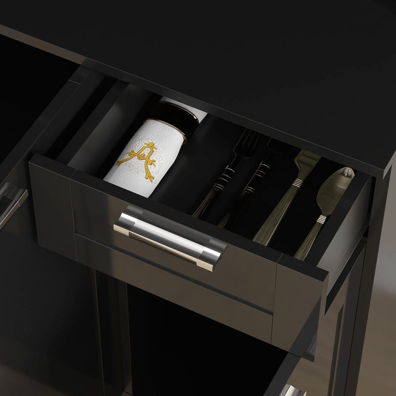 Armoire de rangement pour garde-manger avec tablette réglable et tiroir