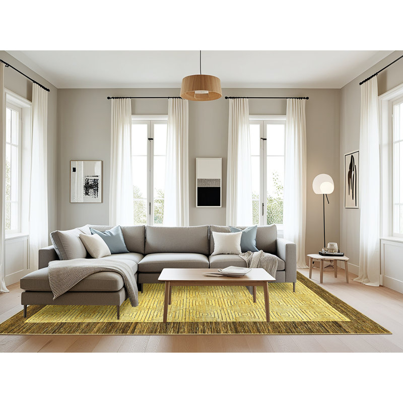 Tapis abstrait moderne 17, Rectangle 8 pi x 10 pi