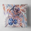Fleur fractale symétrique dorée - coussin imprimé abstrait-29604199-29604203