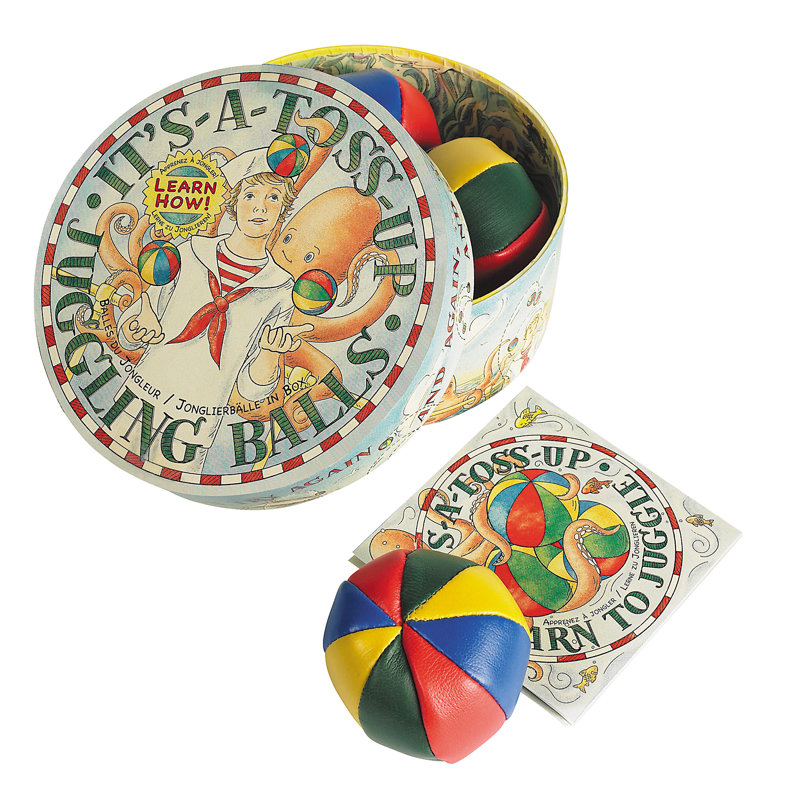 Bright Hand-Stitched Professional Juggling Balls with Carrying Case