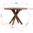 Thersia 47.3-Inch 6 Seats Round Solid Wood Dining Table-249043636-240197765