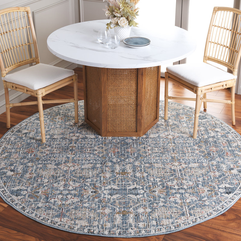 Vivaldi Performance Floral Rug, Round 6'7"
