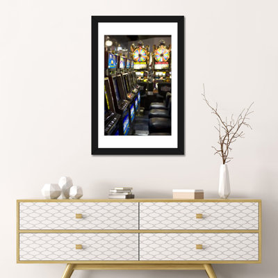 " Slot machines at an airport, McCarran International Airport, Las Vegas, Nevada, USA " Color Photography