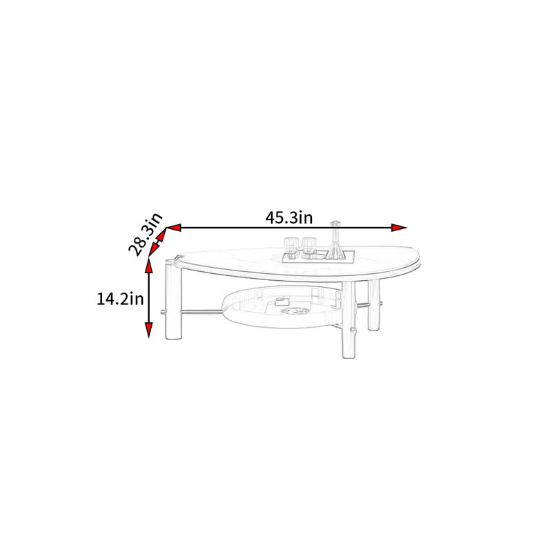 Modern Light Luxury Style Coffee Table