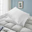 Ensemble de 2 coussins matelassés en plumes à goussets de taille moyenne à ferme, housse 100% coton, taille standard / grand-123856202
