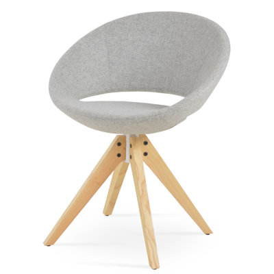 Crescent 17.5'' H Wool Upholstered Side Chair