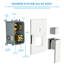 Pomme de douche carrée 12 po avec système de douche 12 po-102193248