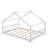 Full Size House Bed Wood Bed, White-112081970-112081972