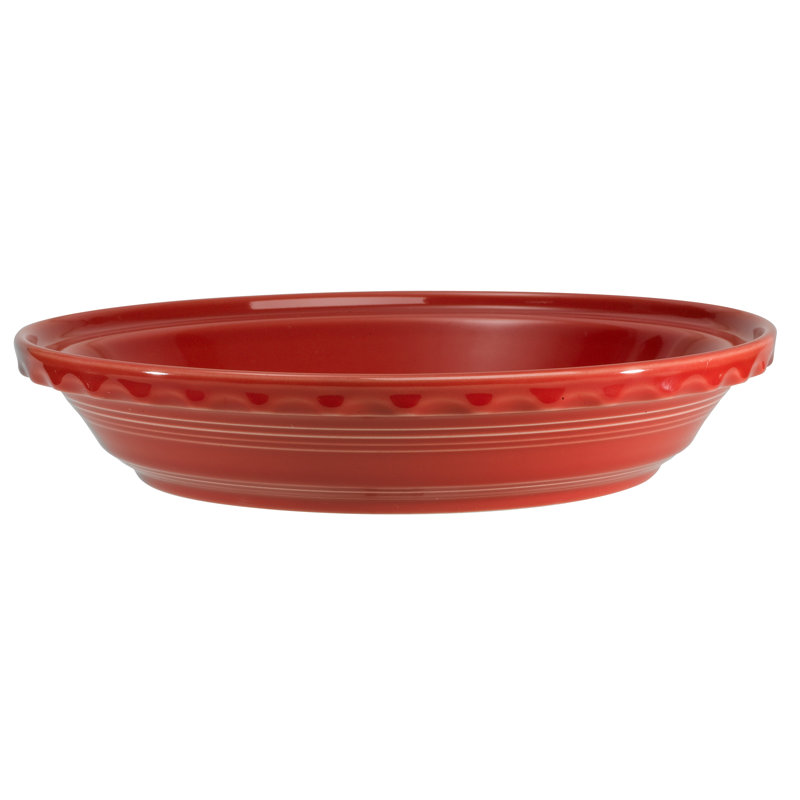 Fiesta 10 1/4 Inch Deep Dish Pie Baker 44OZ, Scarlet
