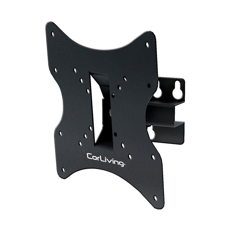 Support mural noir inclinable pouvant supporter jusqu'à 44 lb