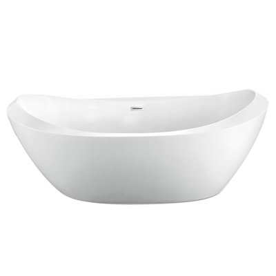 Naomi 67'' x 35.25'' Soaking Acrylic Bathtub