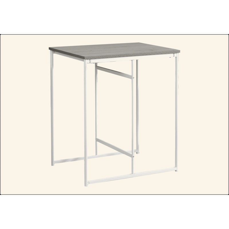 Table de salle à manger, rectangulaire, 32 po, petite hauteur, comptoir, stratifié, cuisine, contemporaine, moderne, Blanc