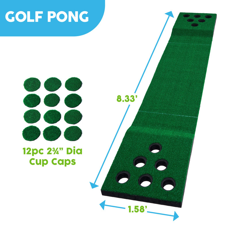 Jeu de ping-pong Big Sky, terrain de golf vert de 8,3 pi