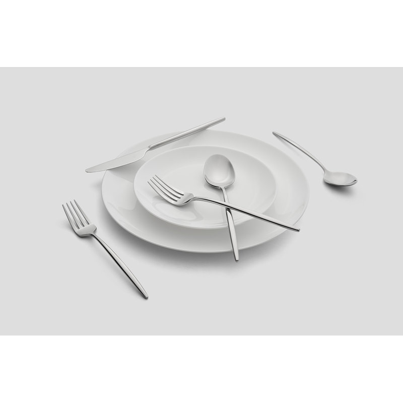 AllModern Barrona Stainless Steel Flatware - Service for 4, Silver