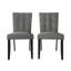 Ensemble de salle à manger 5 pièces Danina avec chaises rembourrées et table ronde de 42 po-103977111