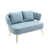 Velours bleu clair est en rupture de stock