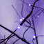 Arbre d'Halloween ajustable avec lumières DEL mauves, 4 pi 5 pi et 6 pi, parfait pour les décorations hantées