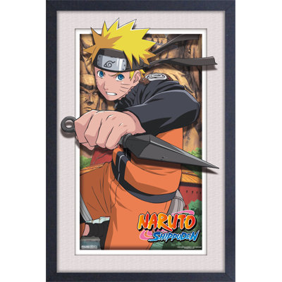 Naruto- Defending 11x17 Under Plexi Framed Poster
