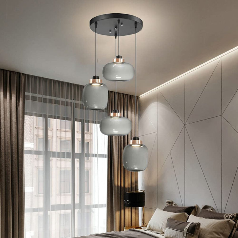 Anthime 4 - Light Matte Black LED Pendant
