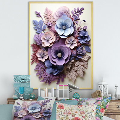 " Purple Artistry In Pansies "