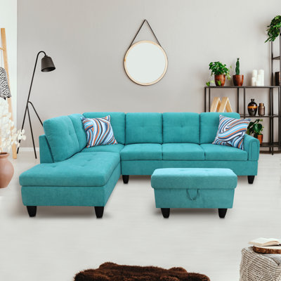 Wojia Upholstered L-Shaped Sectional Left Hand Facing