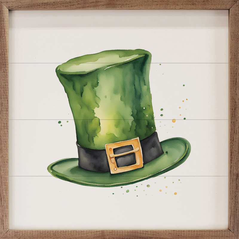 Leprechaun Hat White, 24'' H x 24'' W x 1" D