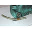 Dame bronze sur une fontaine murale bronze, art nu - taille: L 12 po x l 9 po x H 21 po.