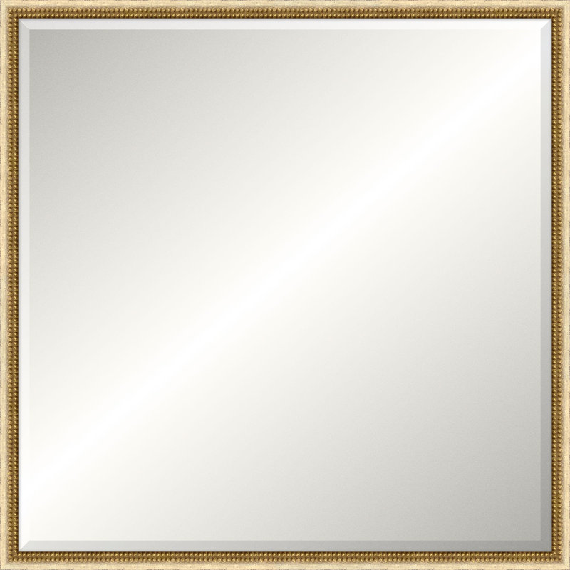 Miroir de plancher en bois massif Winchester, Carrée, 38,25 po x 38,25 po