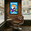 Caricature d'animaux tenant un chien-1122745156