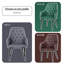 Set Of 2 Modern PVC Leather Dining Chairs, Padded Seat Metal Legs, Office-1246276017