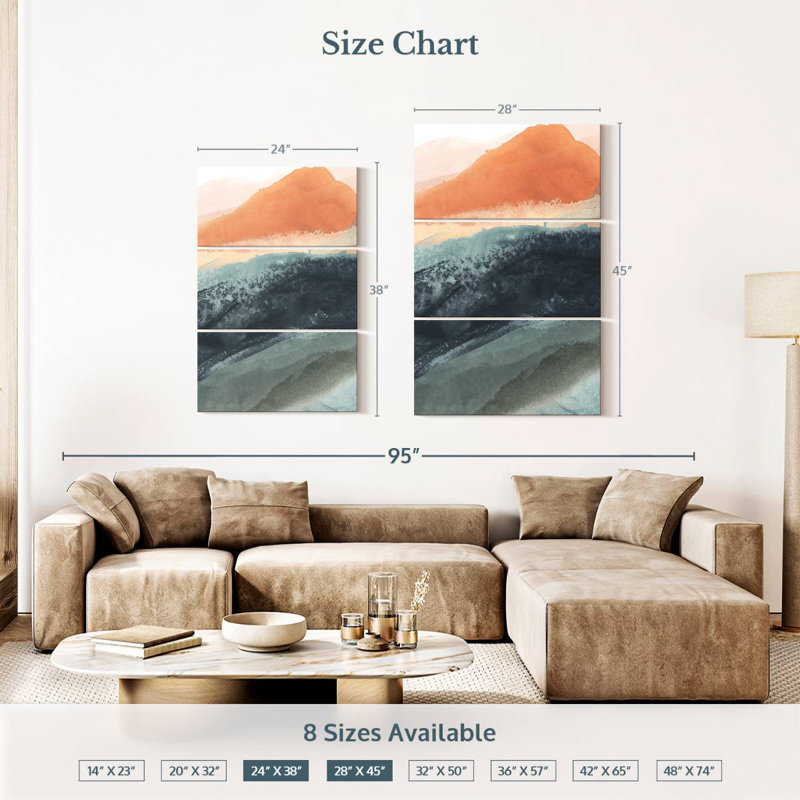 Avery Dark Soft Waves I, H 38 po x l 24 po