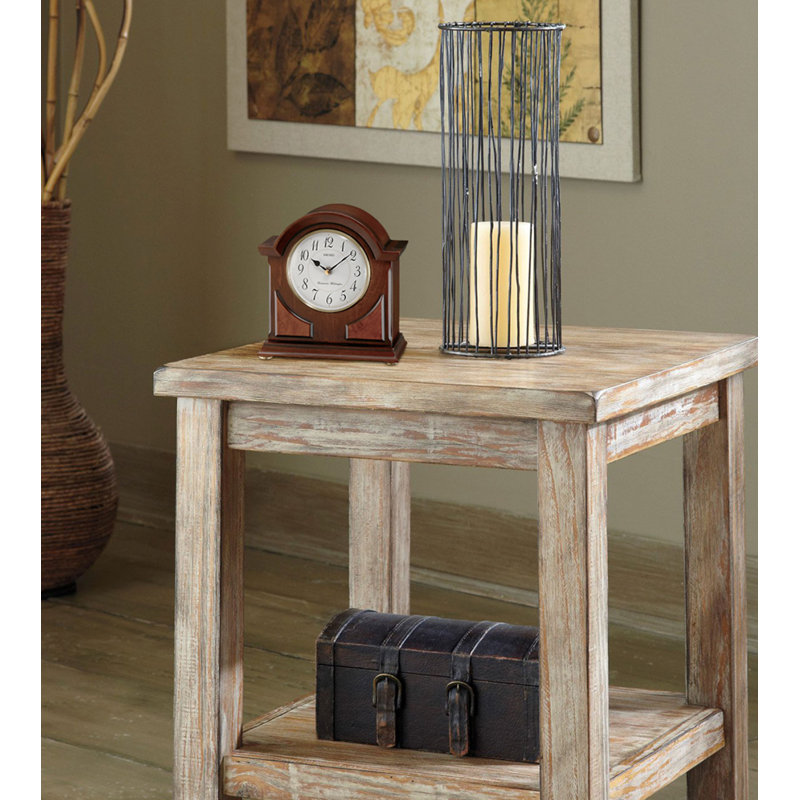 Seiko Sayo Brown Wooden Quartz Chime Mantel Clock
