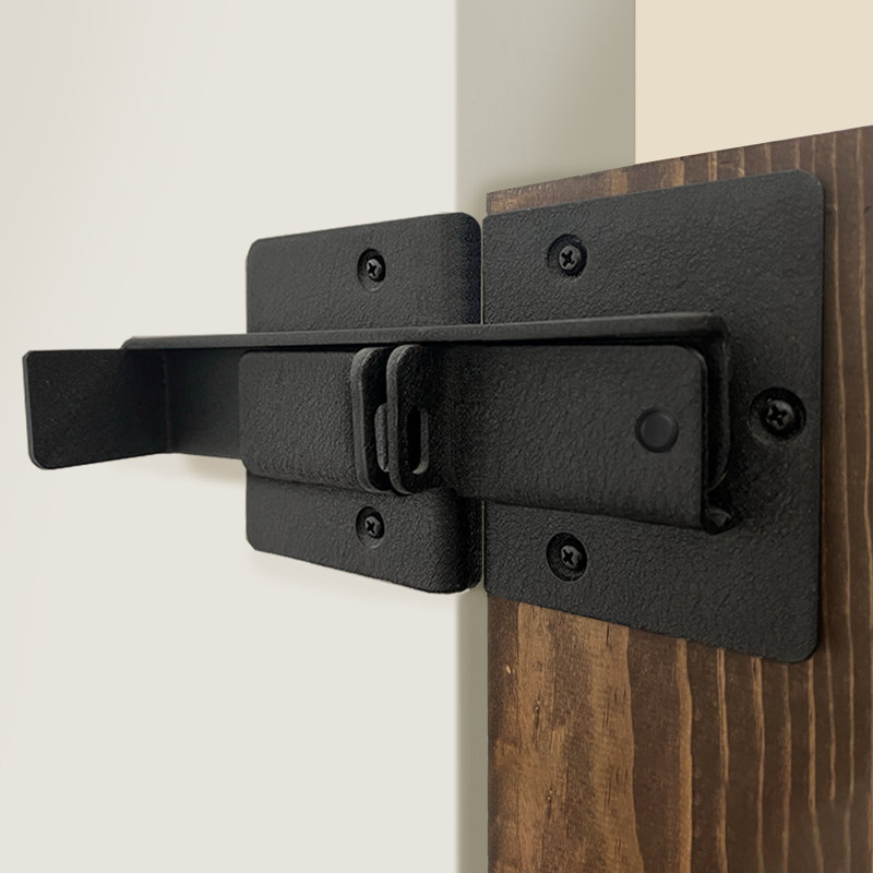 Dalle de porte de salle de bain en bois de pin massif, H 72 po x l 24 po x P 1,5 po, Noir anthracite