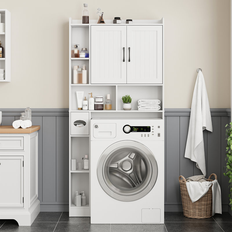 Armoire de rangement au-dessus de la toilette, Blanc