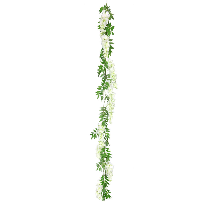 Guirlande artificielle de 6 po Hartie, Blanc crème
