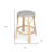 Charlotte Rattan Backless Bar Height Bar Chair-825176726-825176729-932815704