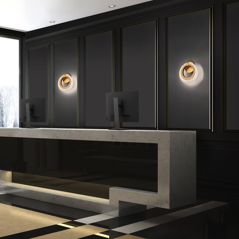 Serenity 1 - Light LED Armed Sconce, Matte Black