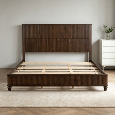 Base de lit en bois massif