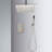Ceiling Shower System With Handheld And 16" Head - Brushed Nickel, Brass, Natural Rainfall , Self-Cleaning Nozzle, Complies American Standard Pipe Specifications & Recreation,-120997176