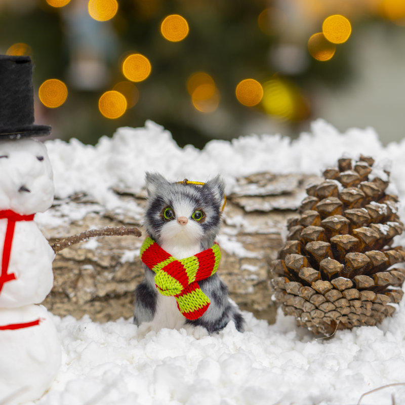 Ornement de Noël mini chat
