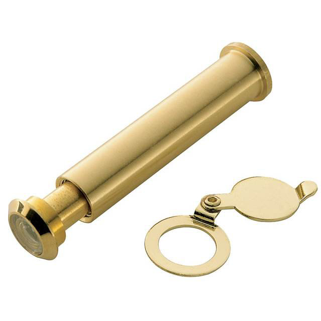 Polished Brass 180 Degree Door Viewer with Interior Shutter