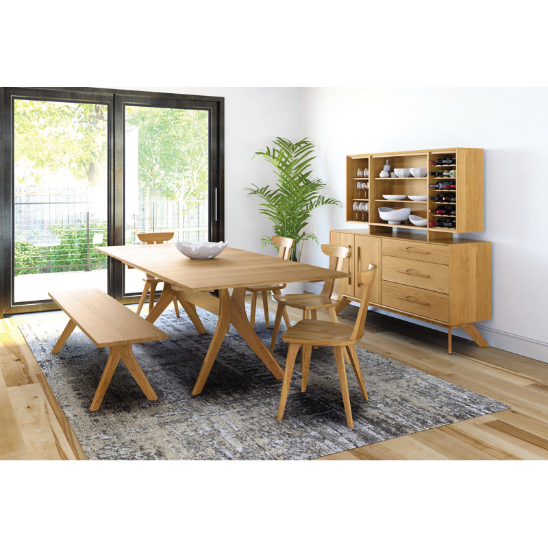 Audrey 66.13'' W Solid Wood Sideboard, Cognac Cherry