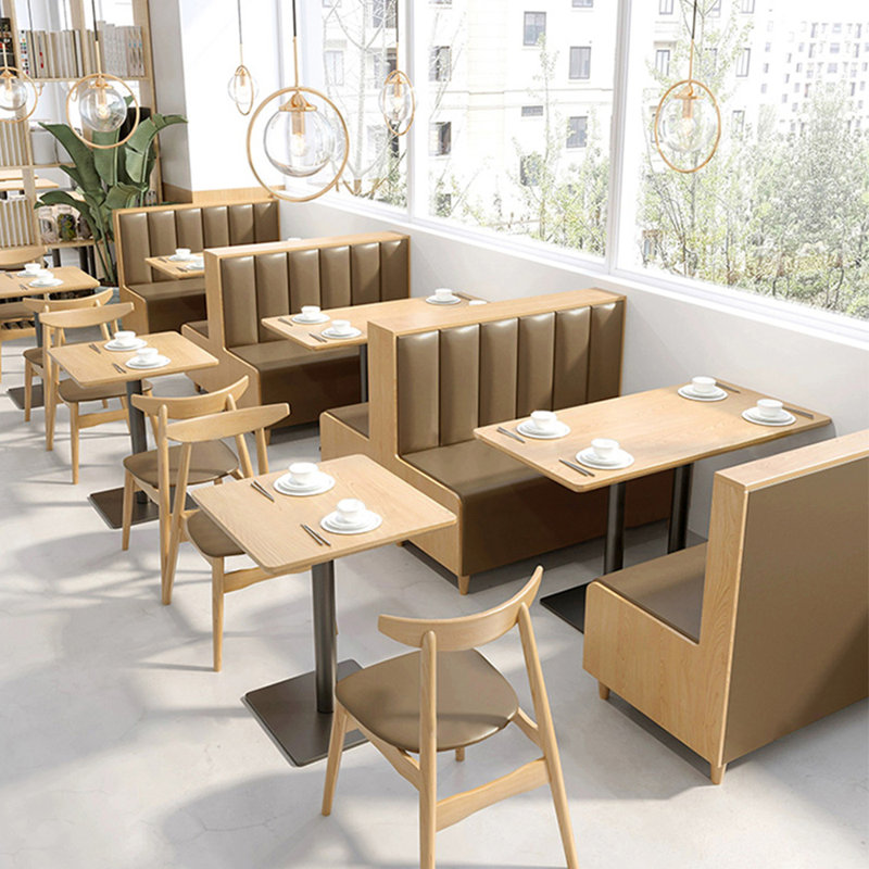 Banc tapissier en similicuir restaurant Cafe