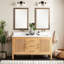 60" Ayanna Double Bathroom Vanity Set with Rectangular Undermount Sinks-77153664-99346233
